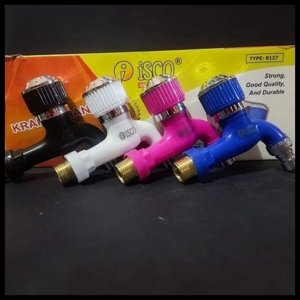 Kran Isco Grosir 12 Pcs Kran Taman Isco Drat Kuningan