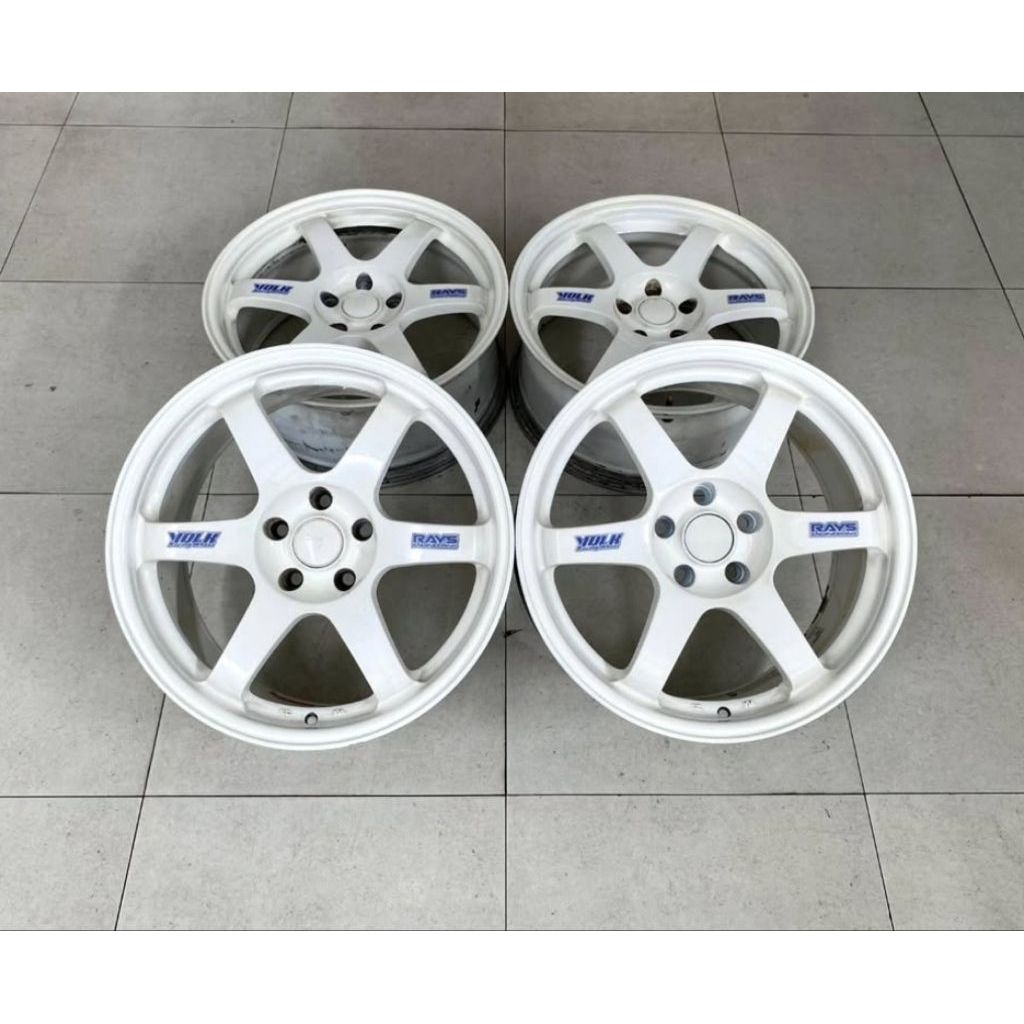 Velg Volkrays TE37 OG R18 putih pcd 5x114 by Jf luxury