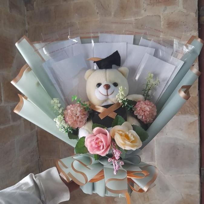 Lansungkirim- Buket Wisuda Dan Uang Kosong/Buket Boneka Wisuda Dan Wadah Uang Kosong Dolls Bunga Kad