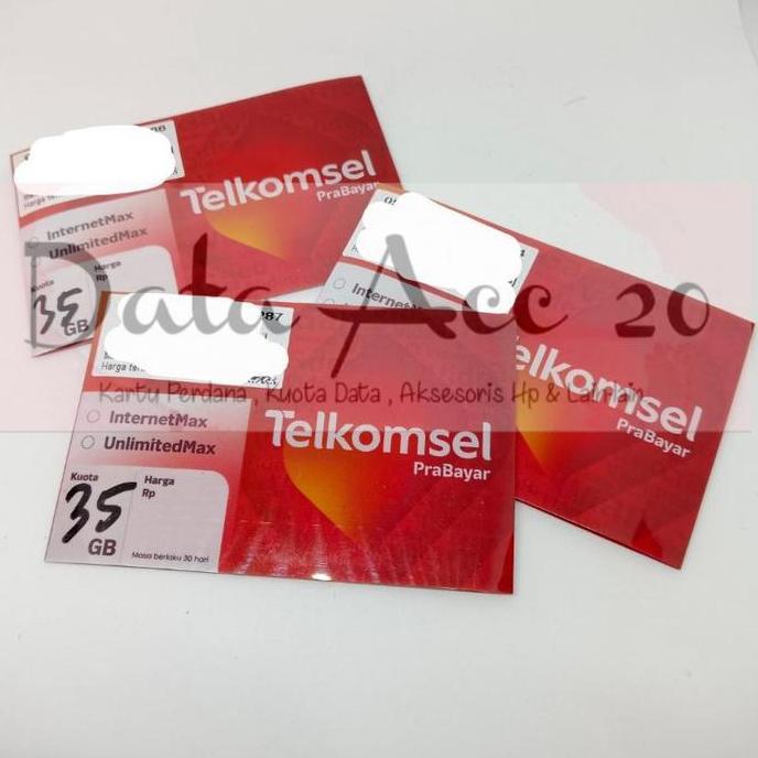 Perdana Telkomsel 3GB, 8GB, 35GB Simpati Kuota Data Internet