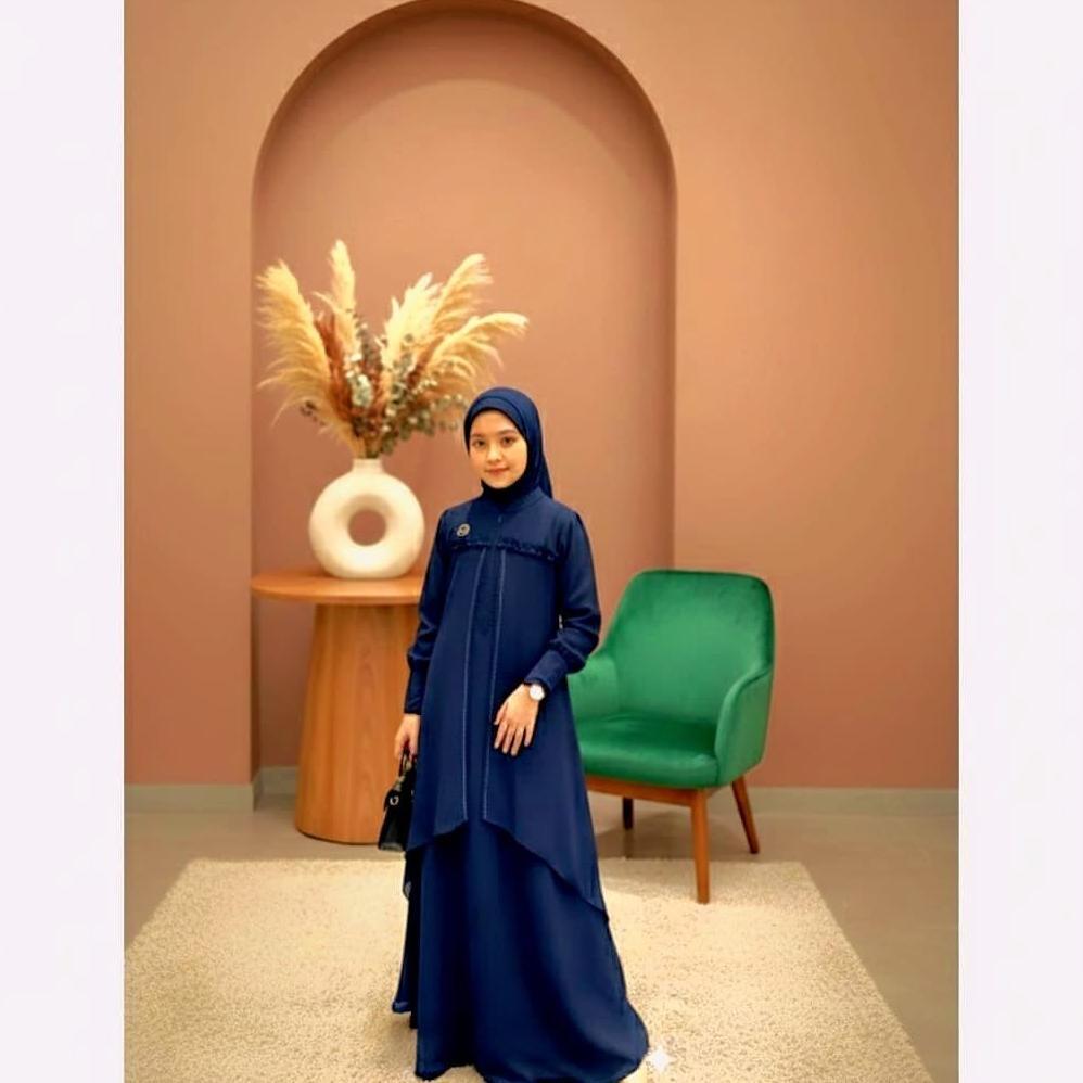 Promo Arumi Kids Gamis Anak Brokat Set Hijab Gamis Pesta Muslim Anak Lucu Model Terbaru Lebaran Pere