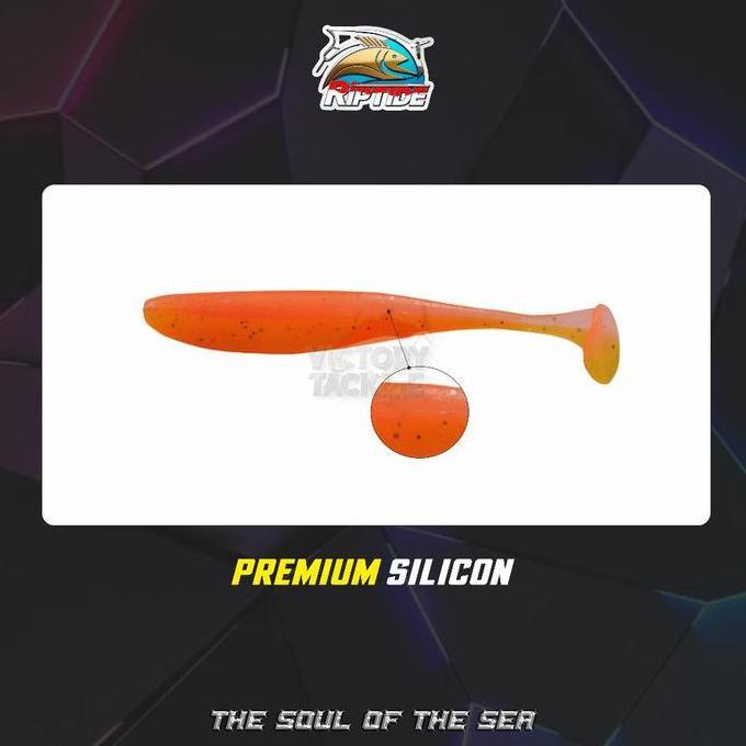 RIPTIDE VORTEX SOFT LURE PADDLE TAIL 5.5 CM 7 CM UMPAN PANCING UL ULTRALIGHT CASTING BAHAN KARET KEN