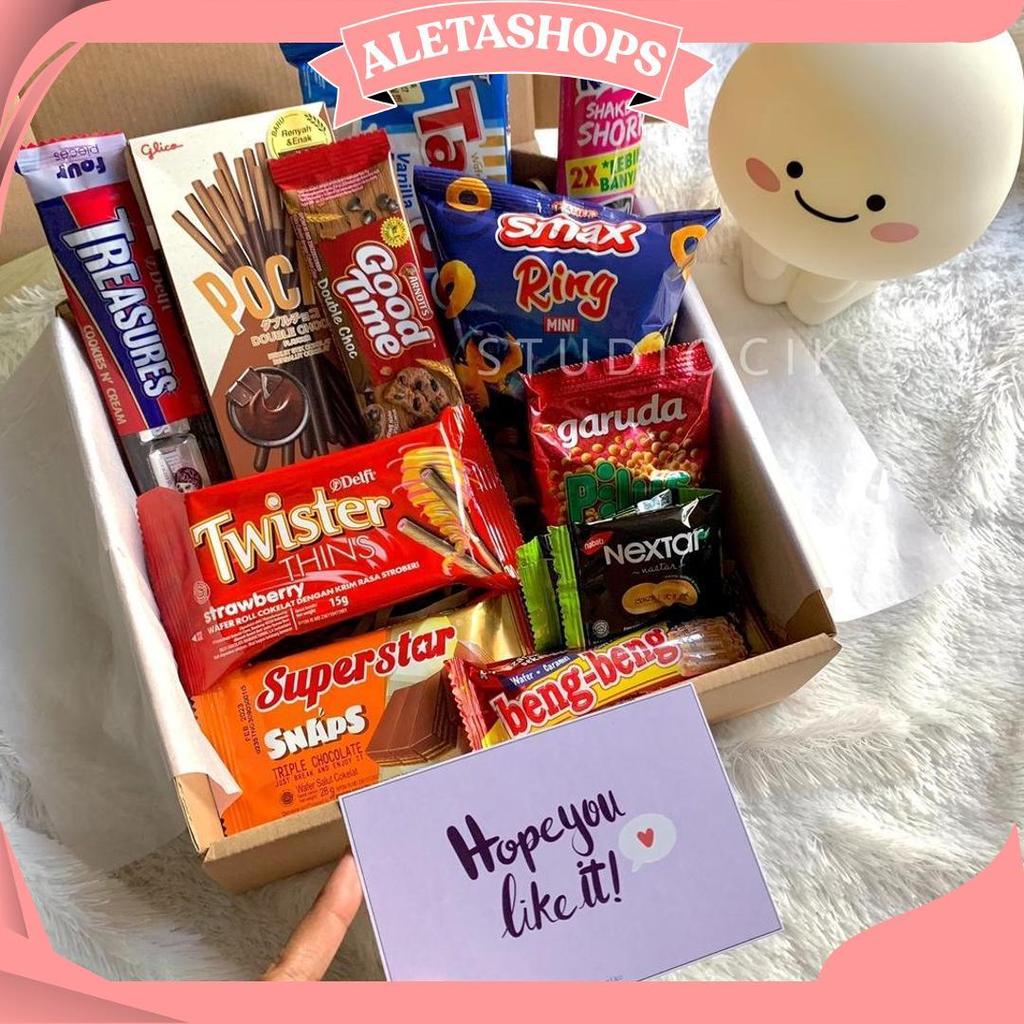 Hampers Snack Box Kado Ulang Tahun Cewek Cowok Hadiah Lebaran Natal Tahun Baru S Ori