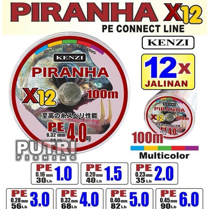 Senar PE KENZI PIRANHA X12 100m 12x100m