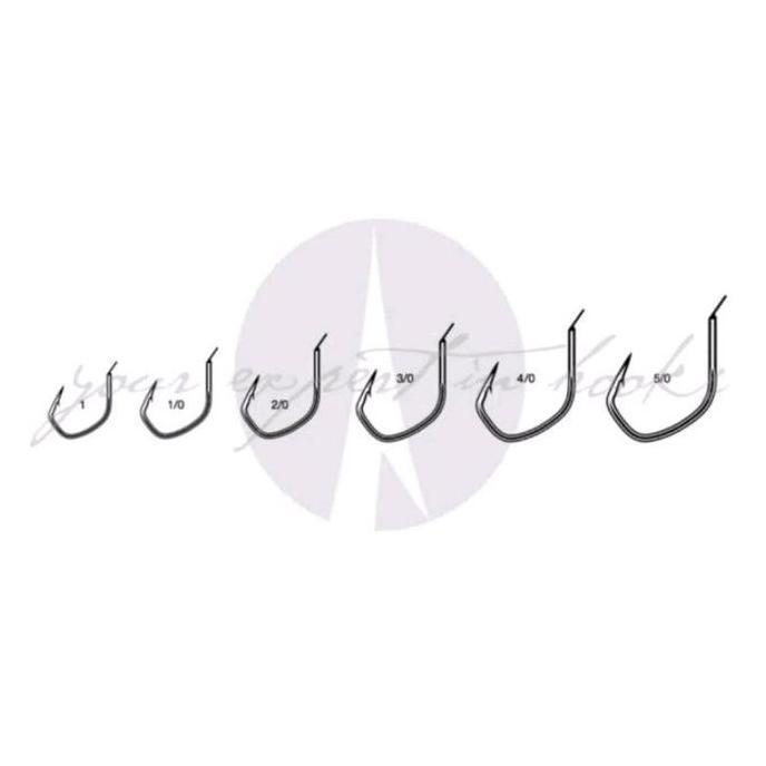 10pc Hook // kail VMC 7117 ECER Type Slow size #1 1/0 2/0 3/0 4/0 5/0