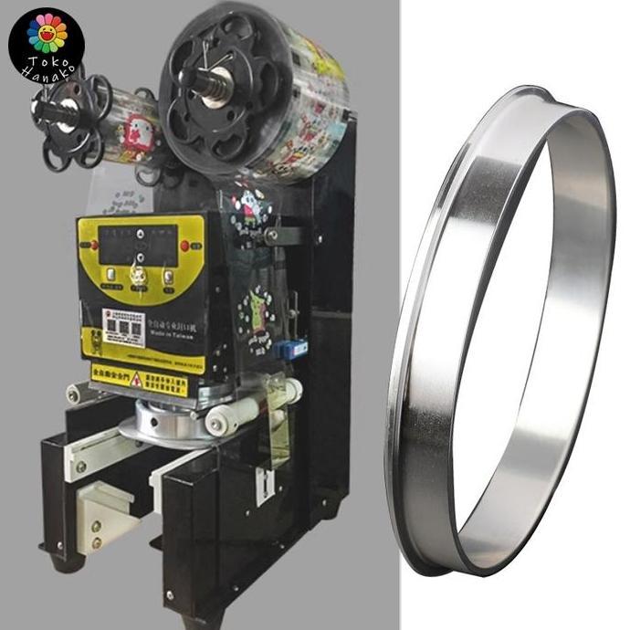 POALA Manual Ring Cup Sealer Aluminium 90mm Ring Cup Sealer Almunium untuk Bubble Tea Paper Plastic 
