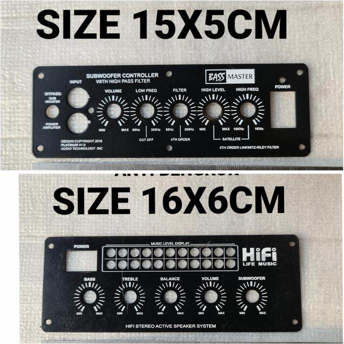 papan panel speaker aktif aktive active knop potensio power besi bagus terlaris