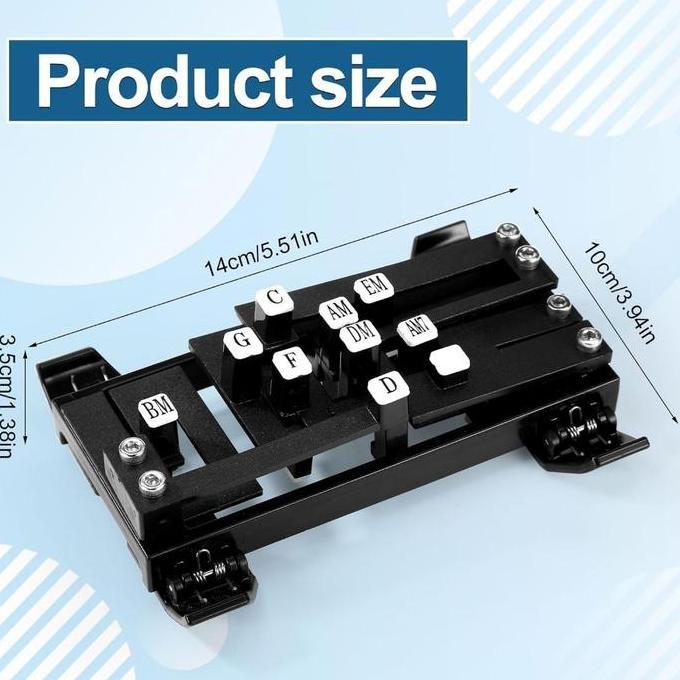 MALAVA Chord Kunci Gitar Tombol / Alat Belajar Gitar Pemula / Bantu Kunci Gitar