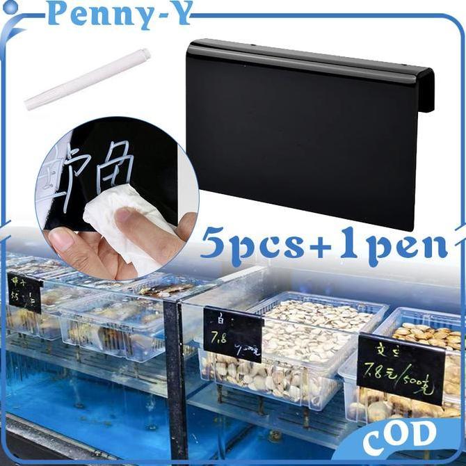 IMAGIN 1set Chalkboard Mini Papan Tulis Mini Papan Tulis Kapur Kecil Blackboard Mini Dengan 1 Pena