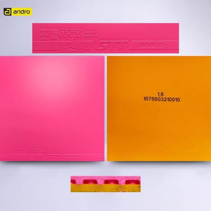 Karet Bat Tenis Meja Pingpong Andro GTT 45 Blue Tensor Technology Murah Berkualitas