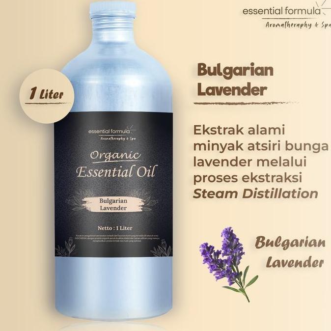 Bulgarian Lavender Essential Oil MURNI 100% NATURAL Netto 100ml 250ml 500ml 1Liter KAR