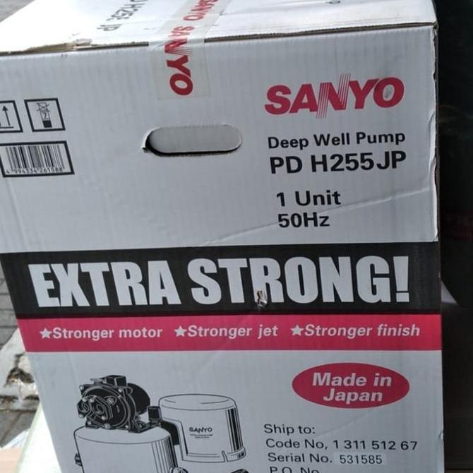 Pompa Jet Pump Sanyo 250watt / Pompa Jet Pump Sanyo PDH255JP Japan ready