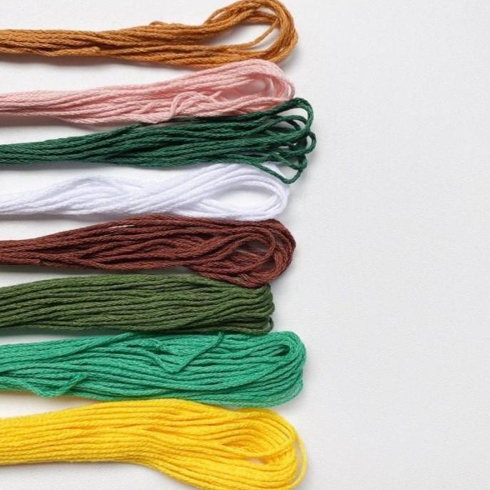 EMBROIDERY KIT PACKAGE FLOWER / Paket kit menyulam pemula