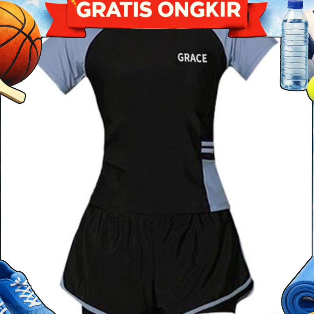 Baju Renang Dua Potong / Baju Renang Wanita / Baju Renang Gaya Selebriti Korea / Baju Renang Modis /