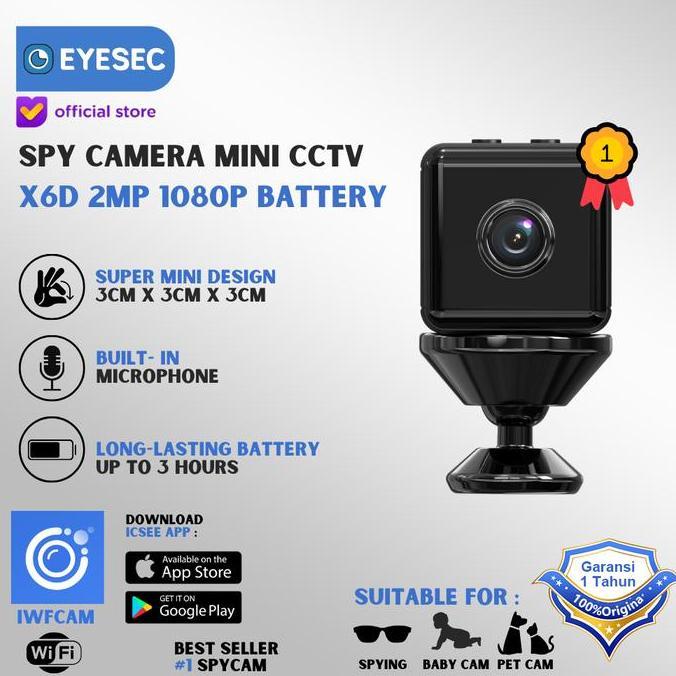 WINCAR.S - EYESEC SPY CAM CCTV MINI 18P KAMERA CCTV INDOOR WIFI