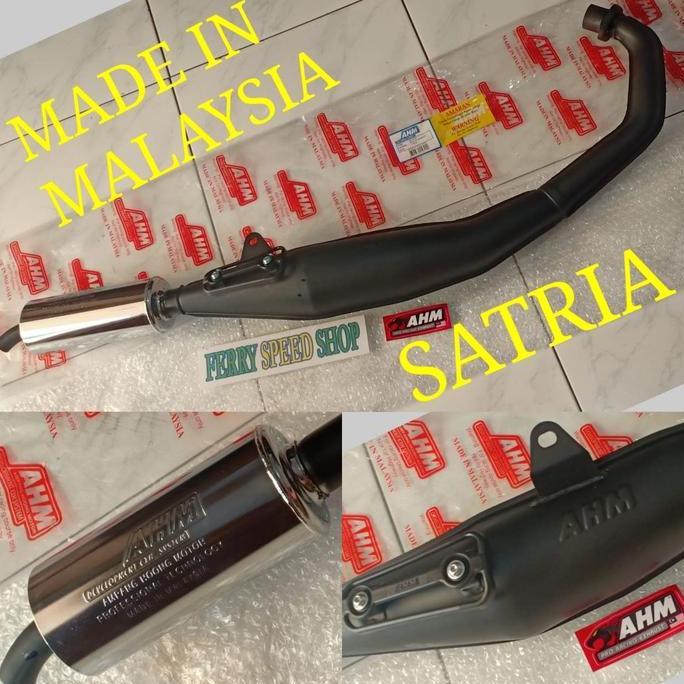 Knalpot Ahm Satria 2 Tak / Knalpot Ahm Malaysia Original Satria Hiu Satria 120 / Knalpot Standar Rac