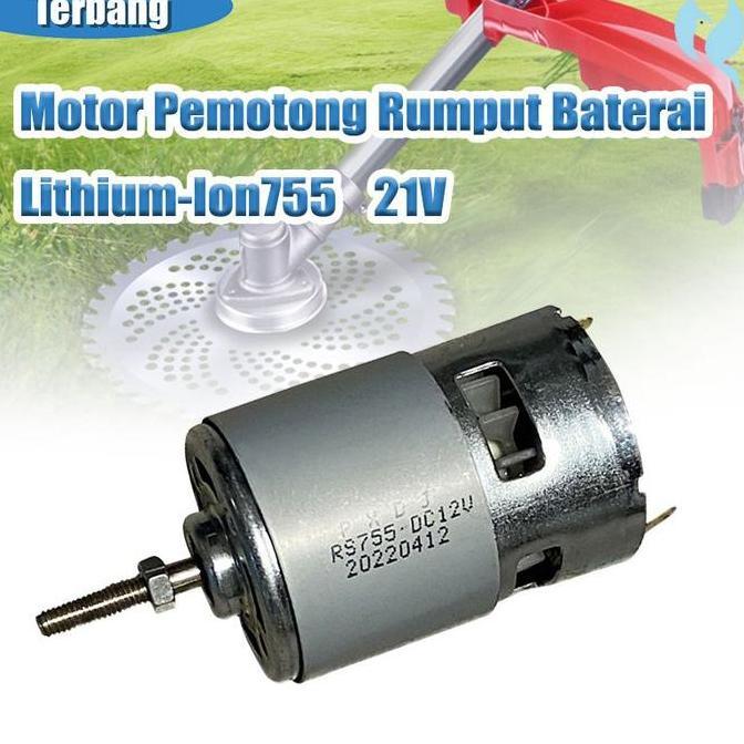 [100% Asli] Dinamo DC Motor RS-755 21V Mesin RS-755 Dinamo Motor Dc Rotor Mesin Pemotong Rumput Pemo