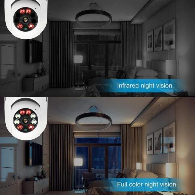 Eyesec Cctv Lampu V380 3Mp Kamera Cctv Wifi Lampu Cctv 360 Derajat Cctv Murah Lampu Bohlam Ip Camera
