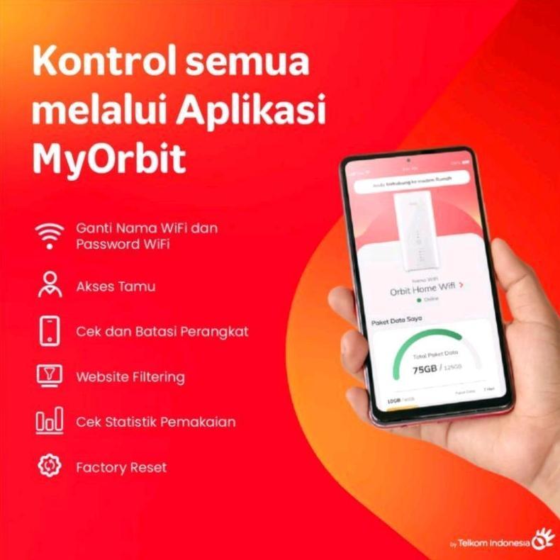 Telkomsel ORBIT STAR H2 Router Modem B320 4G LTE Free 150GB + Free Antena