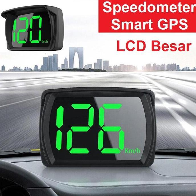 Speedometer Mobil Digital Speedometer GPS Digital KM/H dengan Tampilan Huruf Besar LED untuk Mobil T
