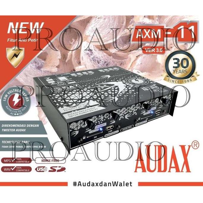 AMPLIFIER AUDAX AXM 11 AMPLIFIER WALET 2 INPUT 4 OUTPUT POWER AXM 11 ORIGINAL DAN TERPERCAYA