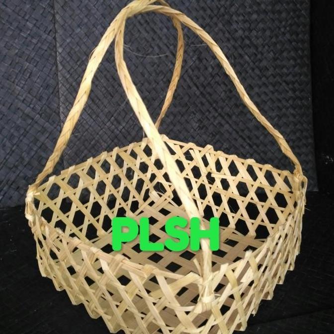 Anyaman Bambu Tas Souvenir Tas Parcel Tas Hidangan 21x21x8