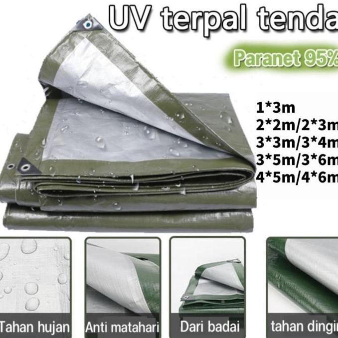 Allieuka Terpal Tenda Anti-UV /PE Kain Tahan Hujan /Jemuran Kolam Terop Tenda Tebal/Untuk Atap Taman
