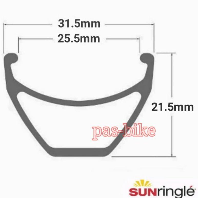 Velg Rims 29 Inferno Sun Ringle  32 Hole Red Anodize