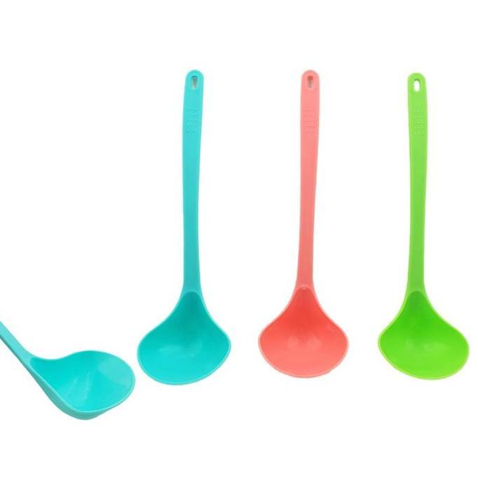 Sedia [Paket 12Pcs] Candid Irus Gaby Besar / Centong Sayur / Sendok Sup Plastik Foodgrade Pp5 | Orig