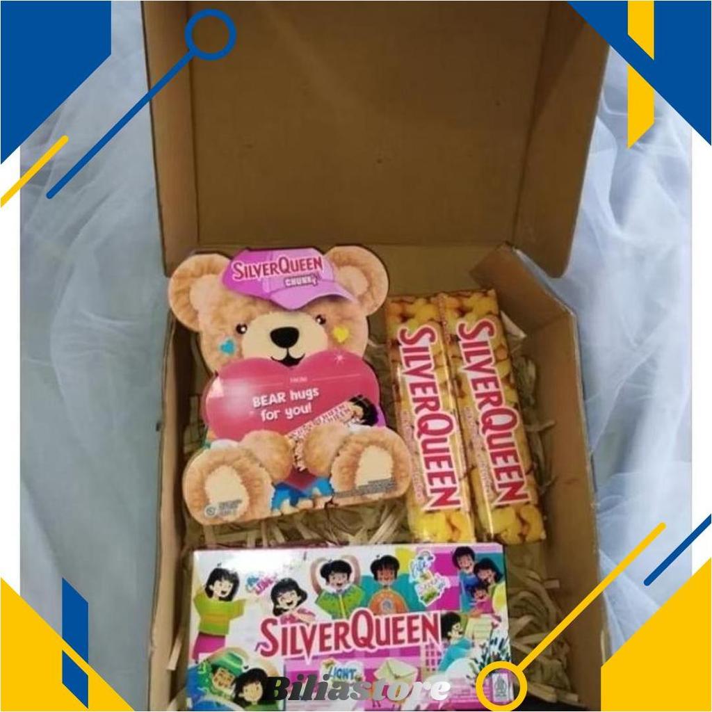 Hampers Coklat Silverqueen Beruang // Buket Silverqueen Beruang Promo