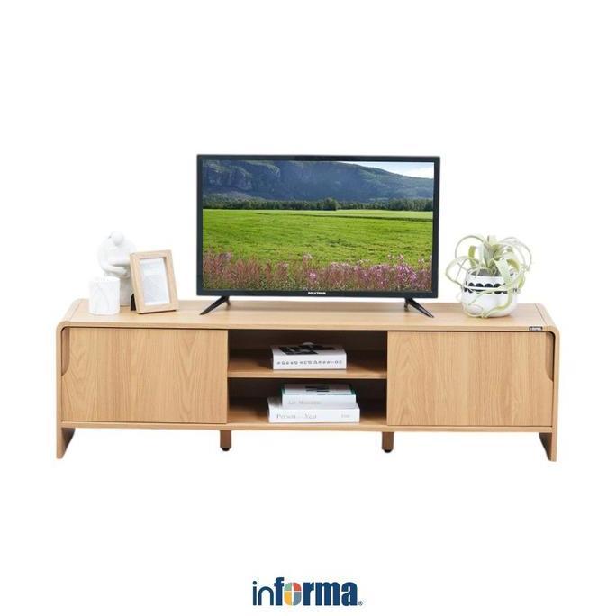 Informa Raphael Rak Tv - Cokelat Oak Meja Tv Bufet Lemari Minimalis Kabinet Tv Meja Panjang