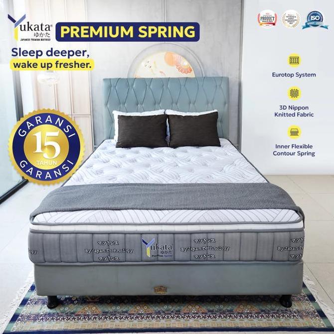 Kasur Spring Bed Yukata Premium Spring - Tebal 28Cm | 100X200, 120X200, 160X200, 180X200, 200X200 Fu