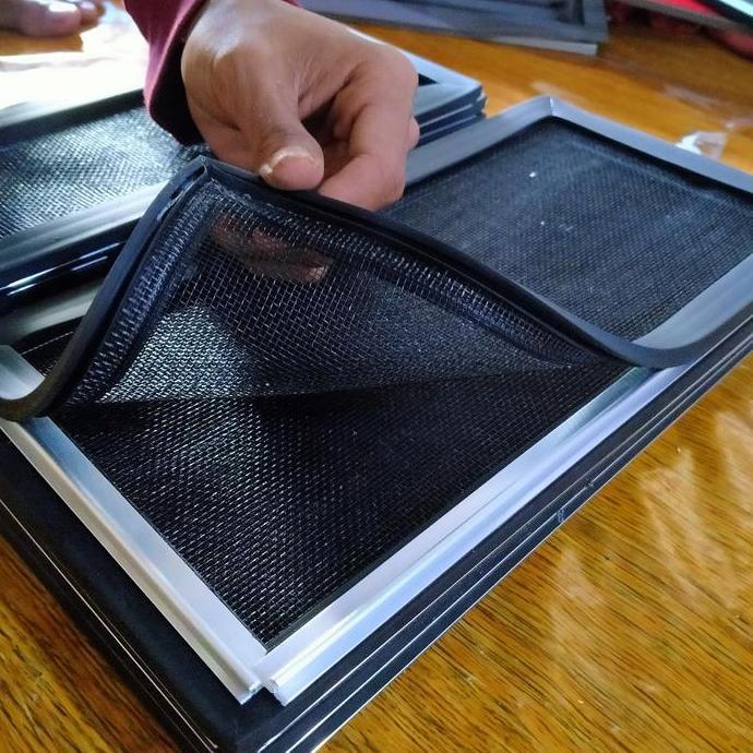 Spesial Kasa Nyamuk Fiberglas/Hitam