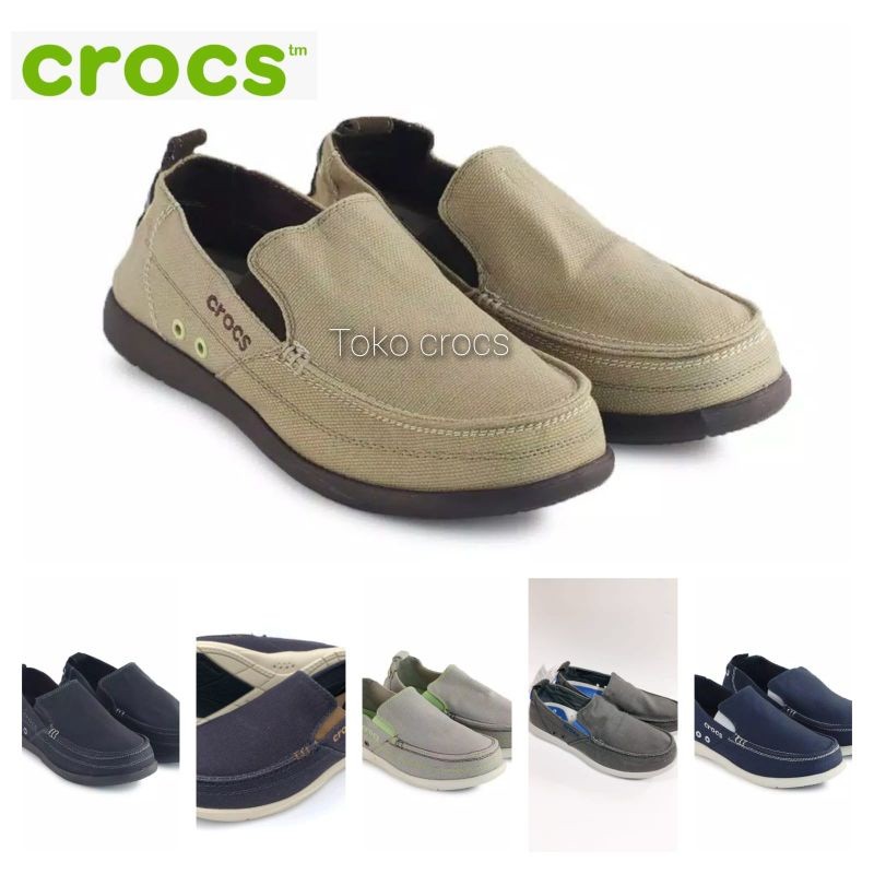 Sepatu Pria Slip On Crocs Walu Men / Crocs Walu Man