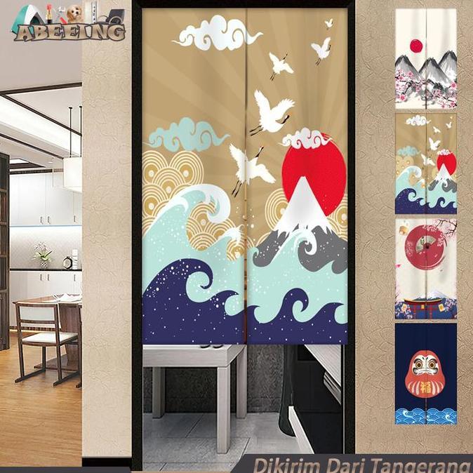 Terjangkau Gorden Pintu | Tirai Hordeng Pintu Kamar | Tirai Pintu Dapur Jepang