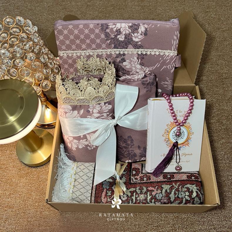 HOT DEALS Hampers Mukena Set Seserahan Alat Sholat Hadiah Pernikahan Kado Istri Kado Cewek Hampers W