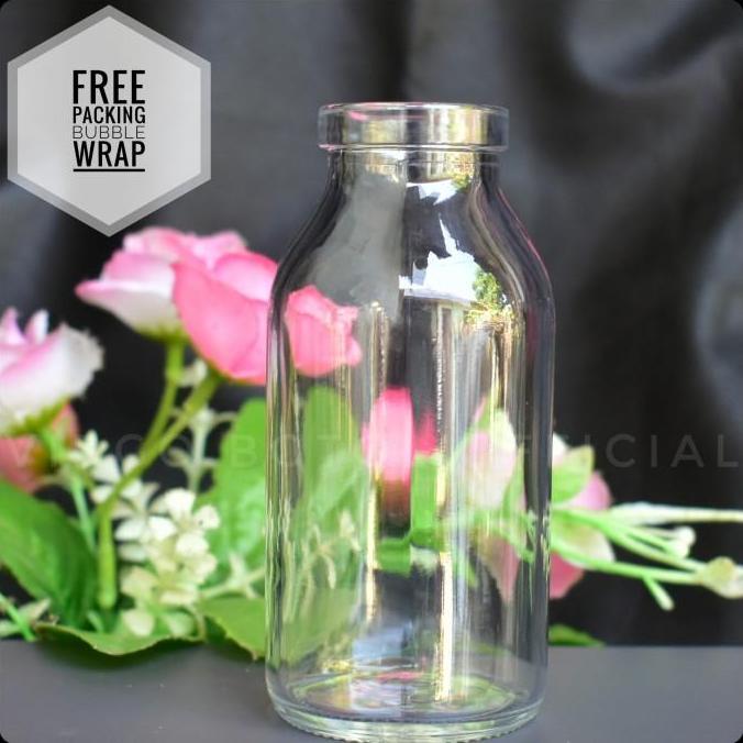 Botol Kaca 100ml Tutup Plastik Kedap Udara