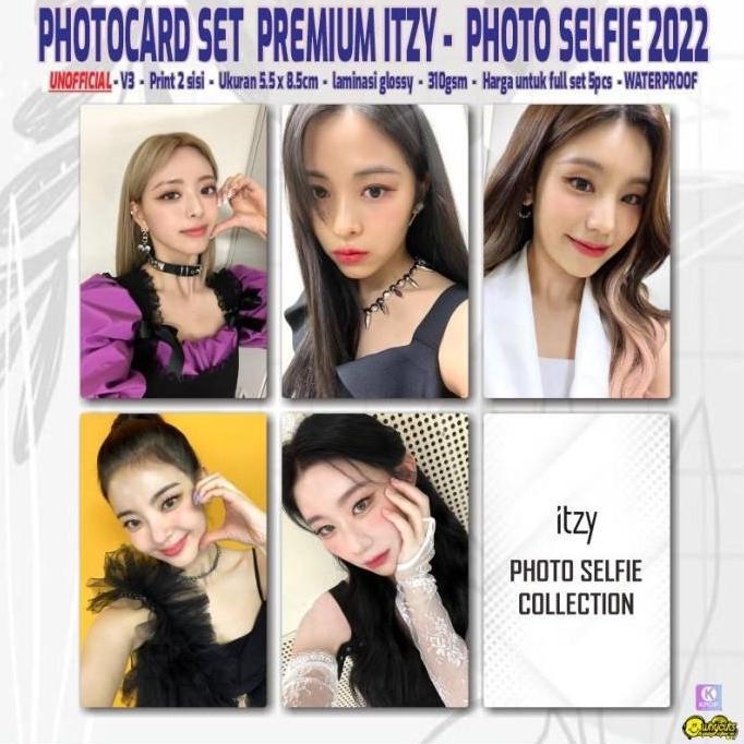 Photocard set Premium Itzy Cheshire & Itzy season greeting 2023 isi 5