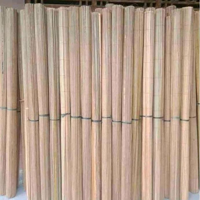 Spesial Tirai/Krey Sawit Natural Plus Tali Penggulung Krey  Tirai  Bambu Curtain Jendela Pintu