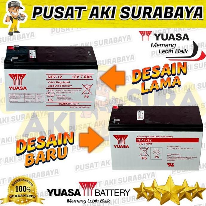 Yuasa 12V 7Ah Aki Mobil Mobilan Anak Sport Remote Control Pmb Yukita