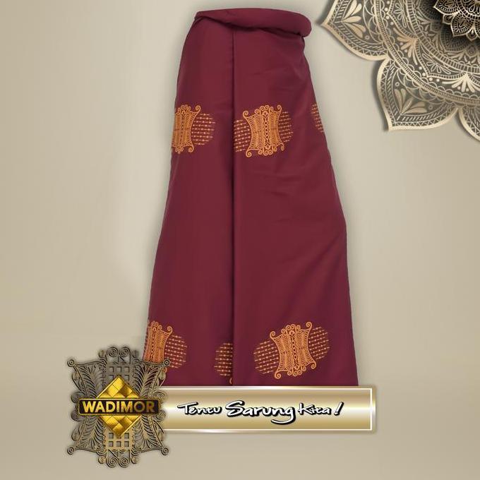 Spesial Wadimor Sarung Tenun Jacquard Bordir Pintu Aceh Kain Katun Dewasa