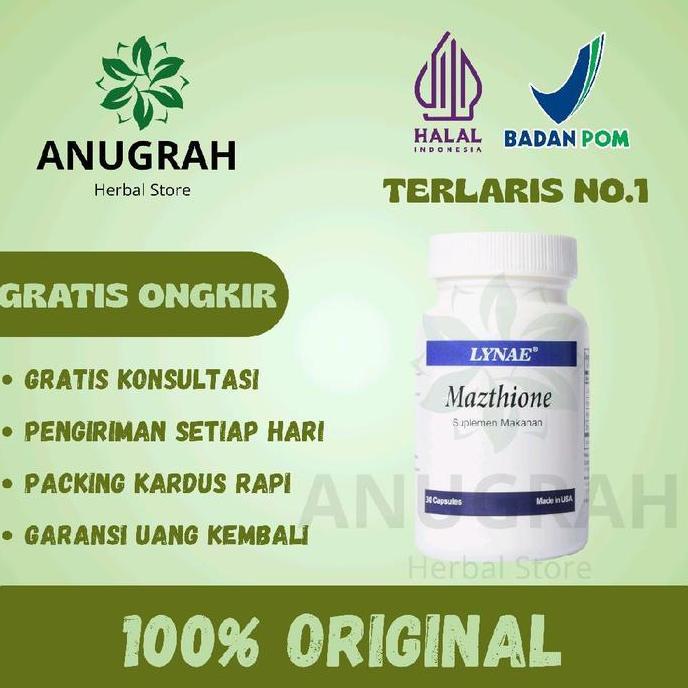 Clearx- [Ready] Stock Mazthione 60 Kapsul Suplemen Kulit Pencerahan