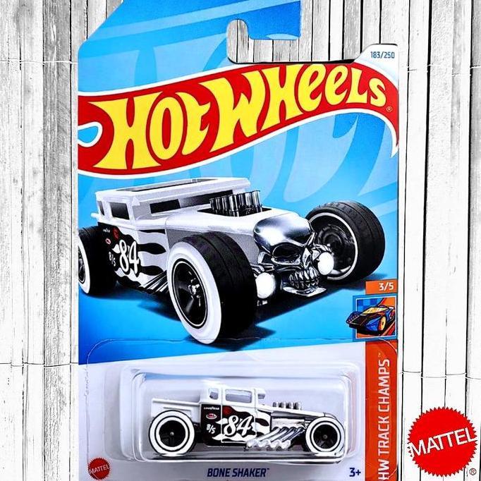 Hot Wheels Bone Shaker Putih Treasure Hunt Diecast Mobil Hotrod