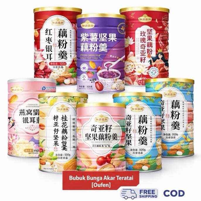 LOLY Lotus Powder 500gram | Bubuk Akar Teratai Bubur Sereal Lotus Root Powder