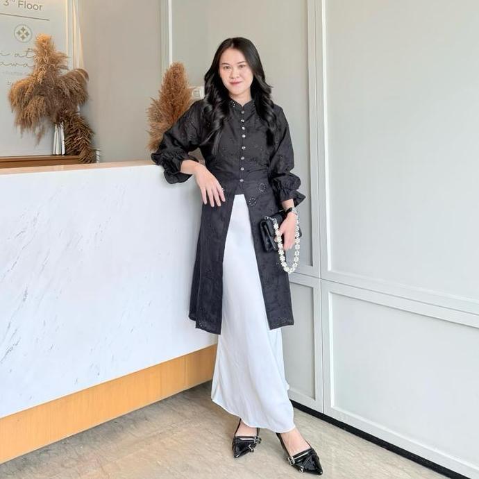 Flora Tunik / Tunik Brukat / Tunik Katun Bordir / Kebaya Modern / Baju Kondangan / Tunik Bordir / Dr
