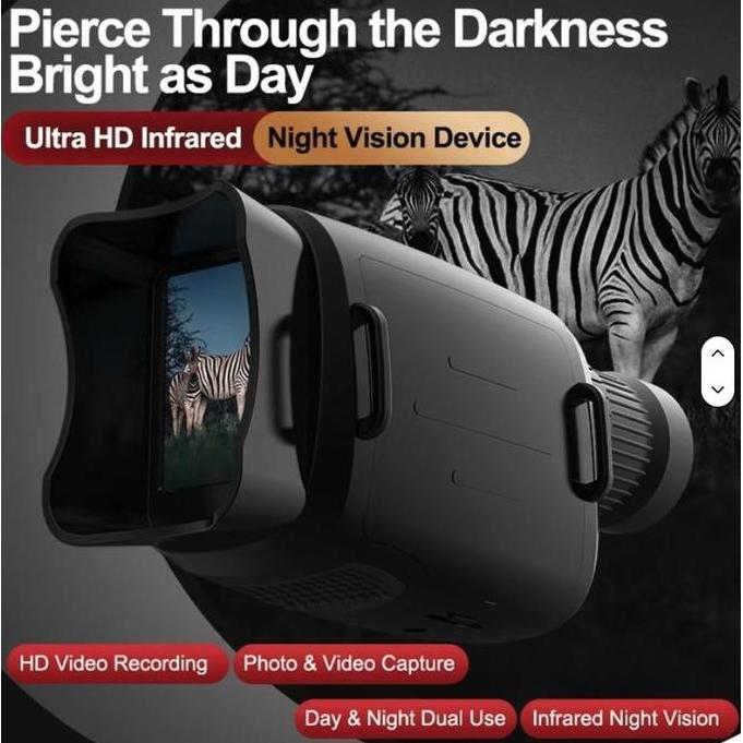 VERSI TERBARU 2.5K QHD NHT VISION TELESKOP TEROPONG MODE MALAM BERBURU HUNTING REKAM RECORD IR INFRA