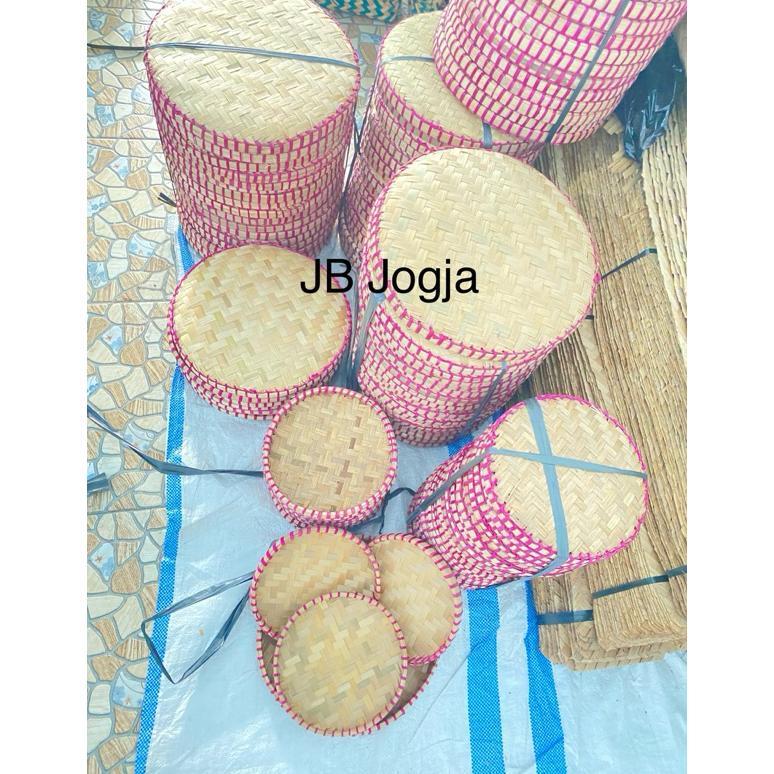 Tampah Bambu Mini Tempat Kue Tumpeng Dll