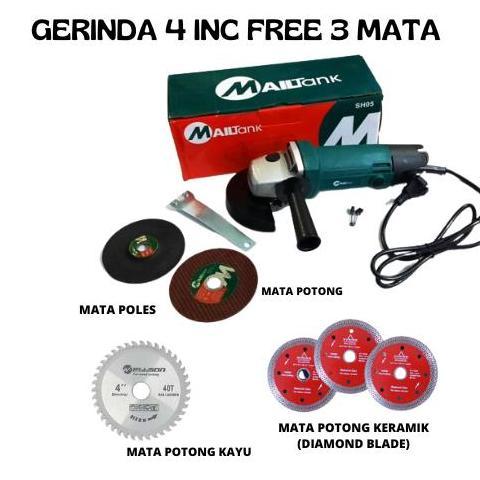 NEW MAILTANK GERINDA FREE 3 MATA GERINDA POTONG original
