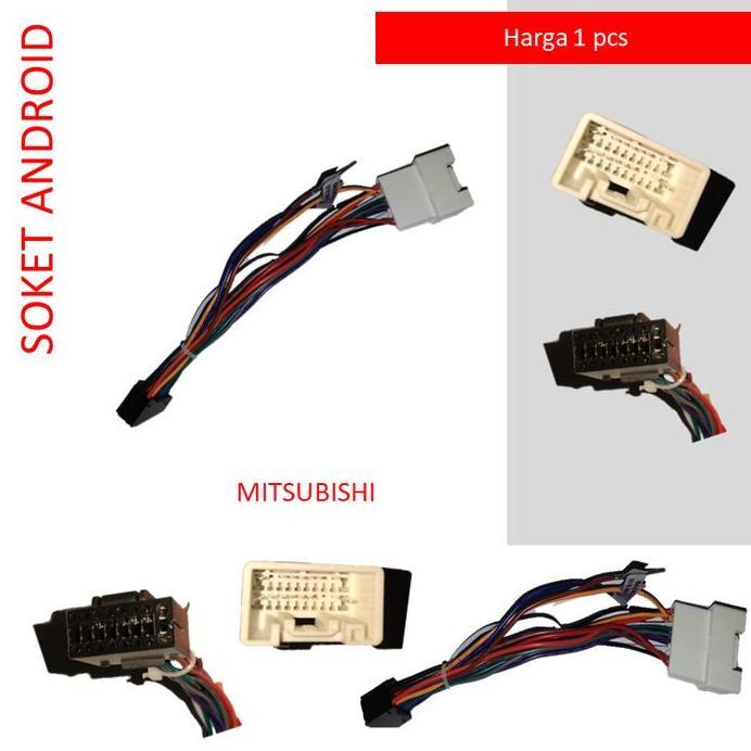 Soket Head Unit Android Mitsubishi PNP