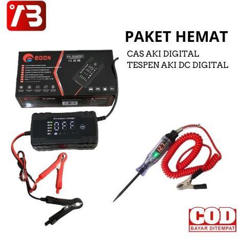 Cas AKI Redbo Casan aki dan Tespen aki dc digital 6-24v Beli cas aki motor/mobil free Tespen aki dig